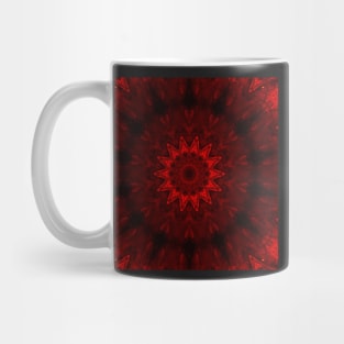 Ominous Red Kaleidoscope pattern (Seamless) 16 Mug